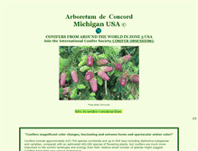 Tablet Screenshot of conifers.gardenwebs.net